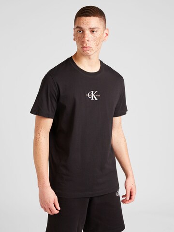 Calvin Klein Jeans Regular T-Shirt in Schwarz: predná strana