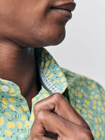 Next Slim fit Button Up Shirt in Blue