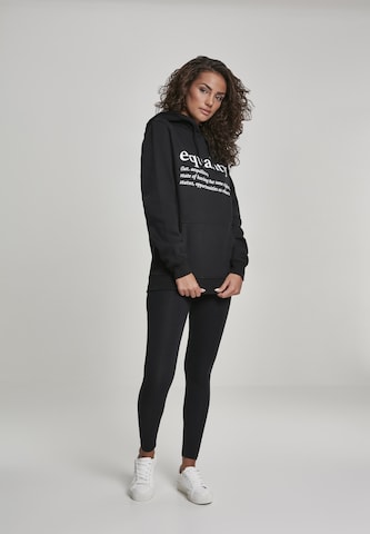 Merchcode Sweatshirt 'Equality Definition' in Schwarz