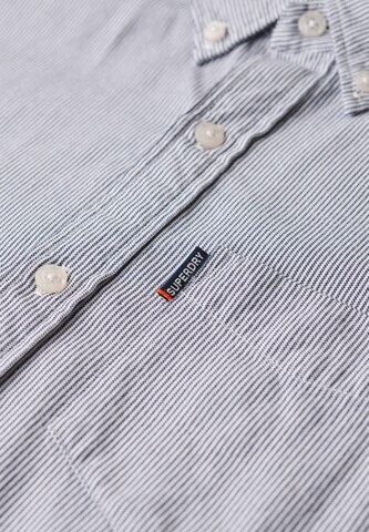 Superdry Regular fit Overhemd 'Essentials' in Blauw