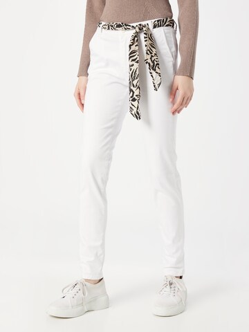 Regular Pantalon chino 'DYLI' Le Temps Des Cerises en blanc : devant