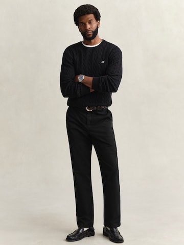 GANT regular Παντελόνι τσίνο σε μαύρο