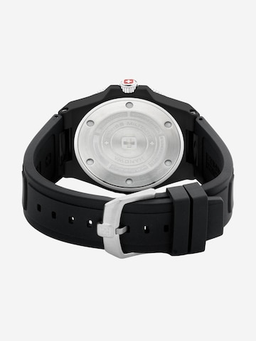 SWISS MILITARY HANOWA Analoog horloge 'Ocean Pioneer' in Zwart