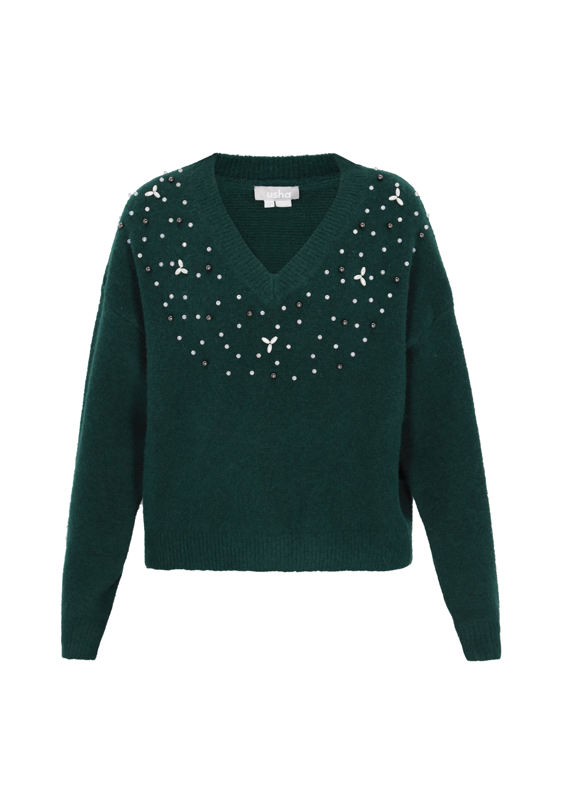 Usha Trui in Groen: voorkant