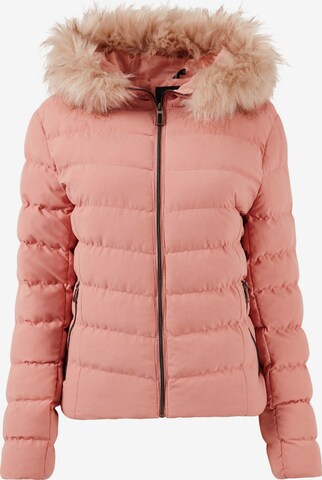 LELA Winterjas in Roze: voorkant