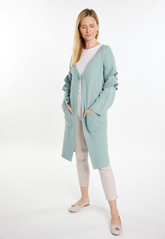 usha WHITE LABEL Knit Cardigan in Green