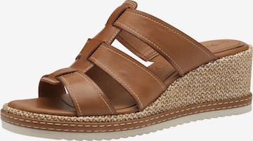 Mule Tamaris en marron : devant