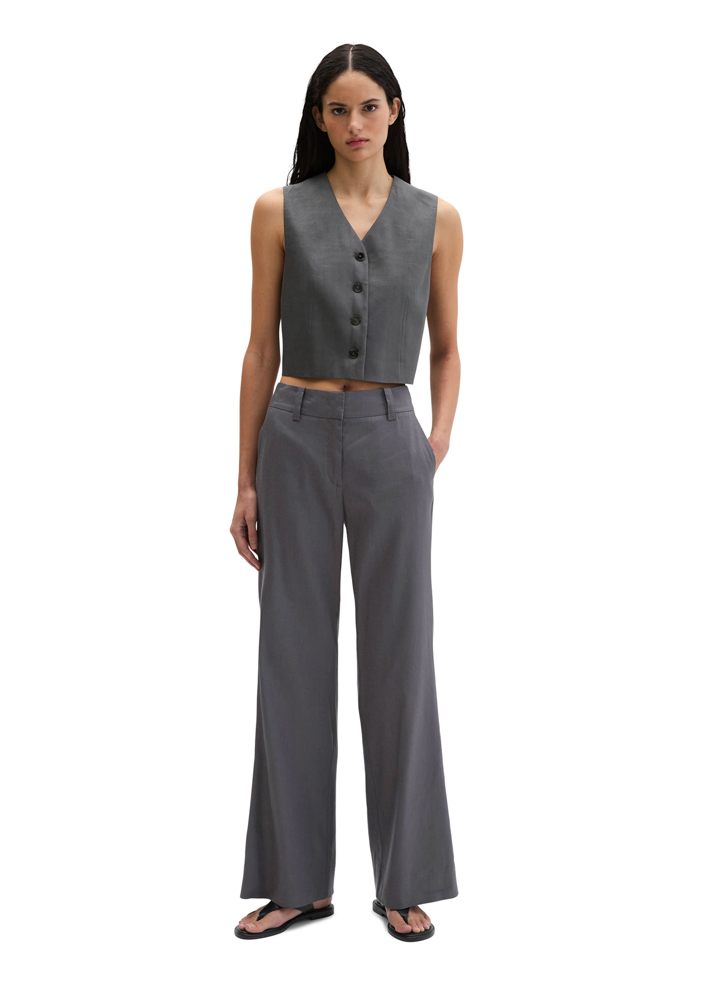 Marc O'Polo Regular Chino in Grijs