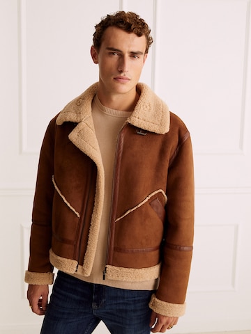 Guido Maria Kretschmer Men Between-Season Jacket 'John' in Brown: front