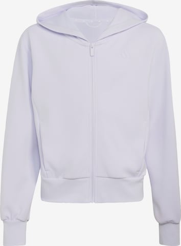 Veste de survêtement ADIDAS SPORTSWEAR en violet : devant