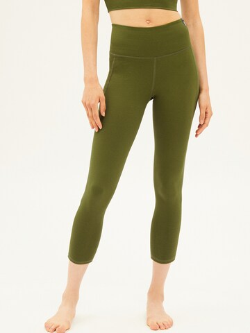 Skinny Leggings 'Amba' ARMEDANGELS en vert : devant