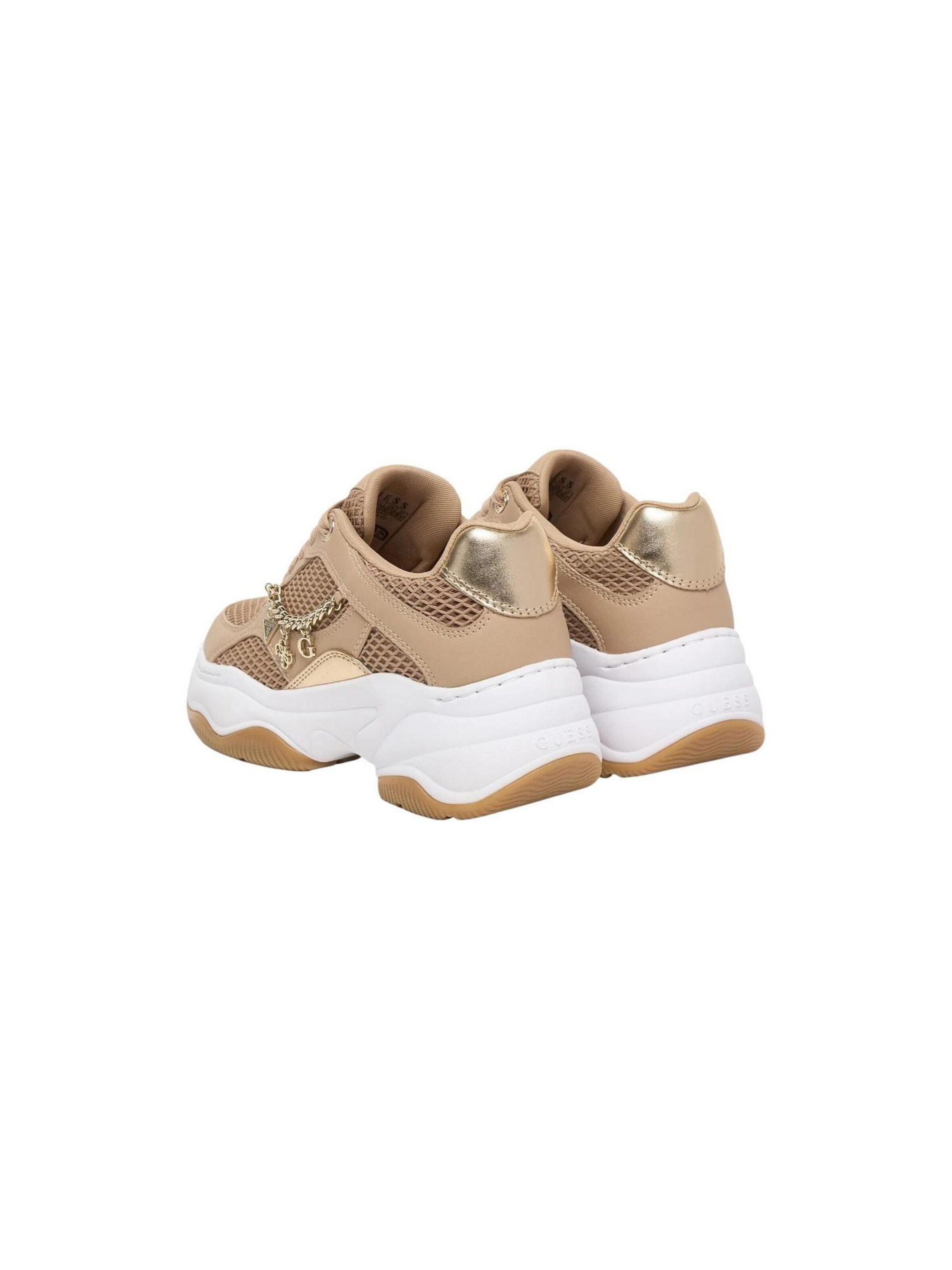 Sneaker bassa 'HARPAA FLPHAR ELE12' di GUESS in beige
