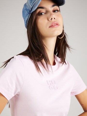 HUGO T-shirt 'Classic' i rosa