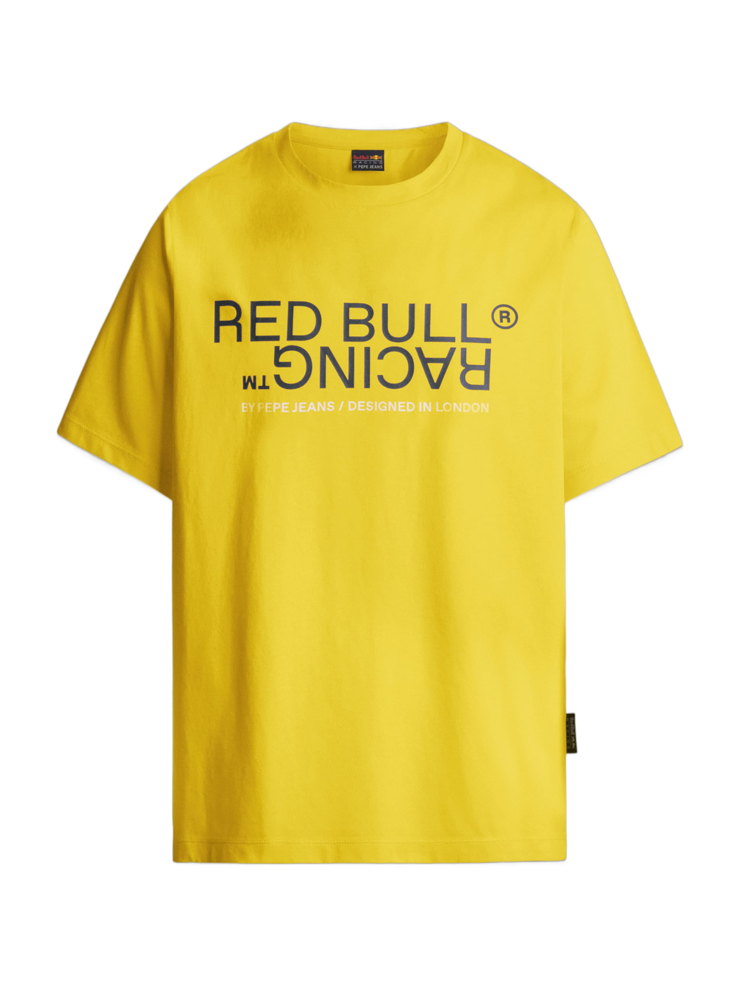 Maglietta di Red Bull Racing x Pepe Jeans in giallo: frontale