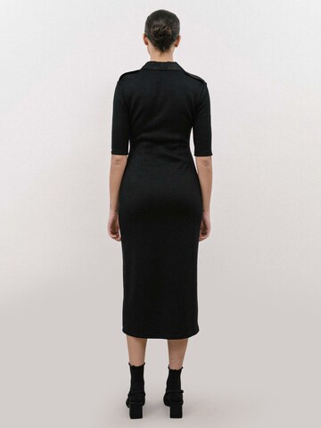 4TAILORS Jurk in Zwart
