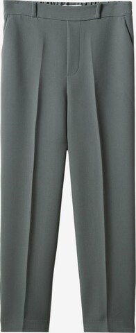 MANGO Normalny krój Spodnie w kant 'Gorito' w kolorze zielony: przód