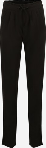 JDY Tall Normální Kalhoty se sklady v pase 'CATIA' – černá: přední strana