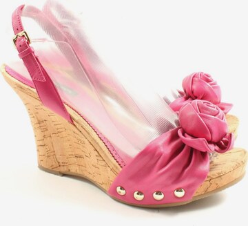 PATRIZIA PEPE Sandals & High-Heeled Sandals in 38 in Pink: front
