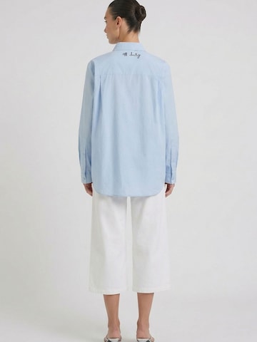OUI Bluse in Blau