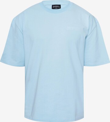 T-Shirt Dropsize en bleu : devant