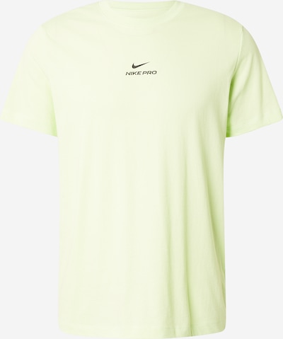 Sportiniai marškinėliai 'Pro' iš NIKE, spalva – žaliosios citrinos spalva / juoda, Prekių apžvalga