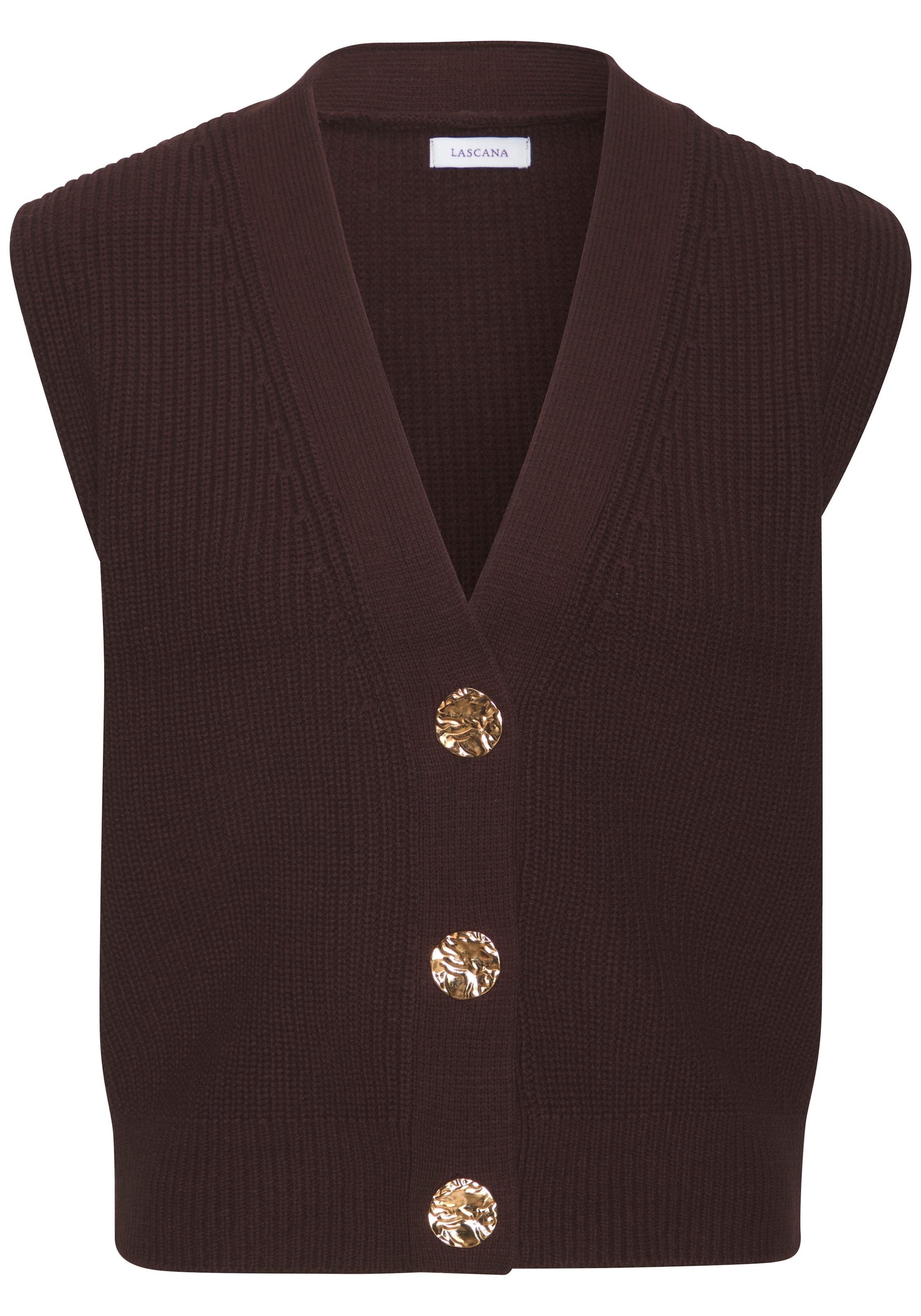 LASCANA Weste in Braun: Vorderseite