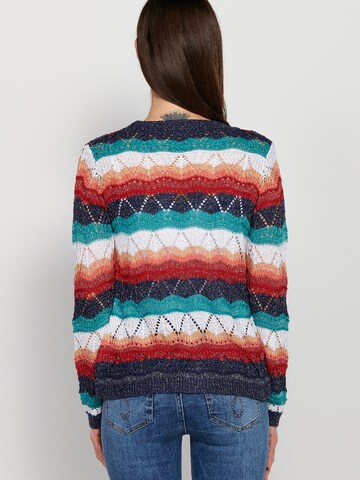 KOROSHI Knit cardigan in Mixed colours