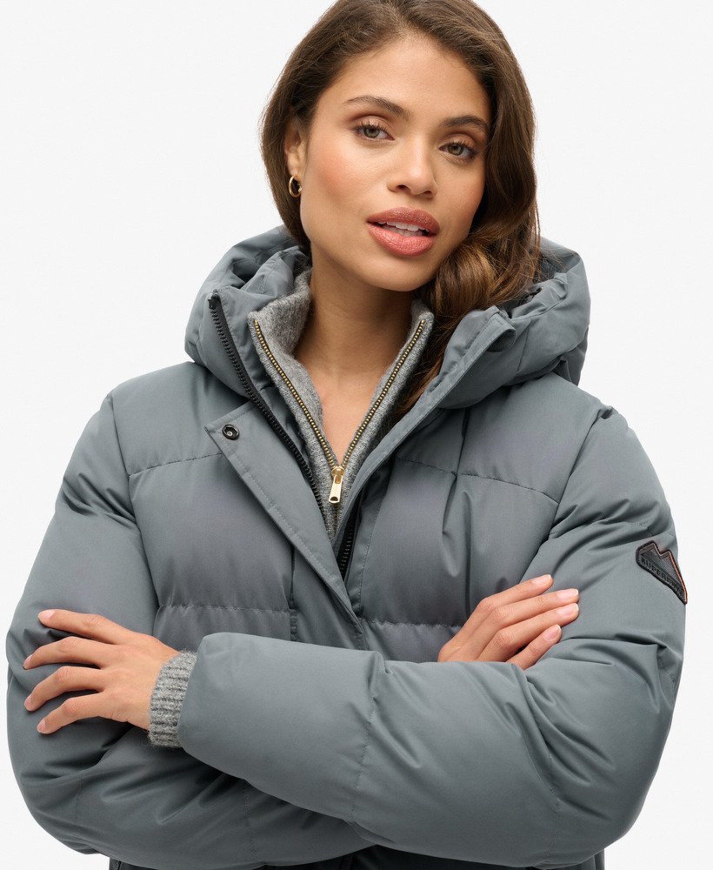 Superdry & Co Winter Coat in Grey