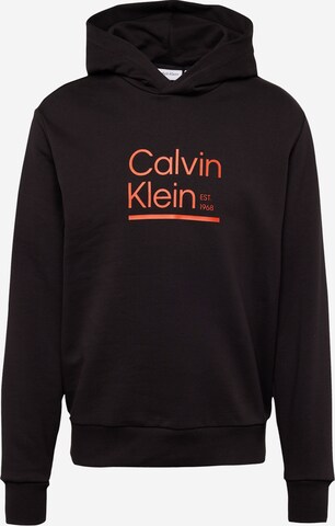 Calvin Klein Μπλούζα φούτερ σε μαύρο: μπροστά