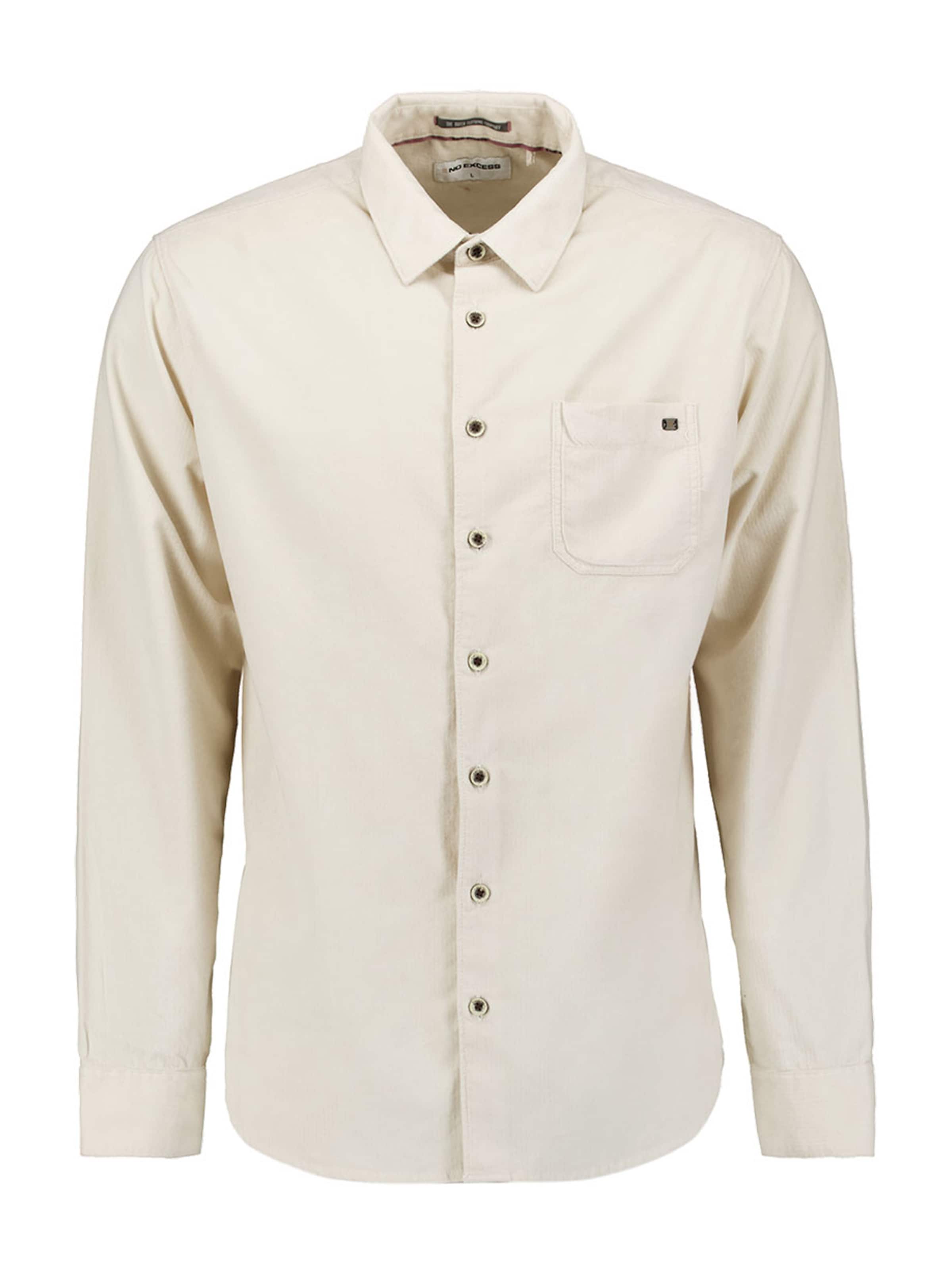 No Excess Regular fit Button Up Shirt in Beige: front