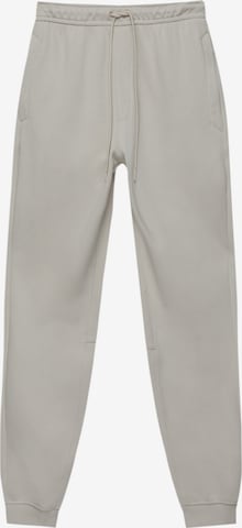 Pull&Bear Zwężany krój Spodnie w kolorze szary: przód