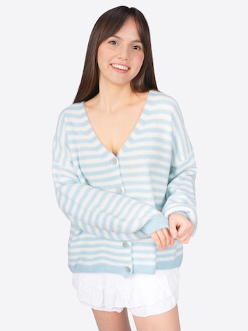 Seasons of April Knit cardigan 'Candy' in Blue: front
