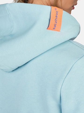 salzhaut Sweatshirt 'Visit' in Blauw