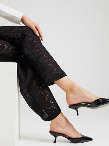 PIECES Wide Leg Hose 'Ranessa' in Schwarz