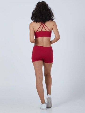 SPORTKIND Skinny Sportbroek 'Short Tights' in Rood