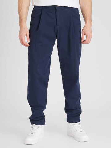 JACK & JONES Regular Bandplooibroek 'BILL BOWIE' in Blauw: voorkant