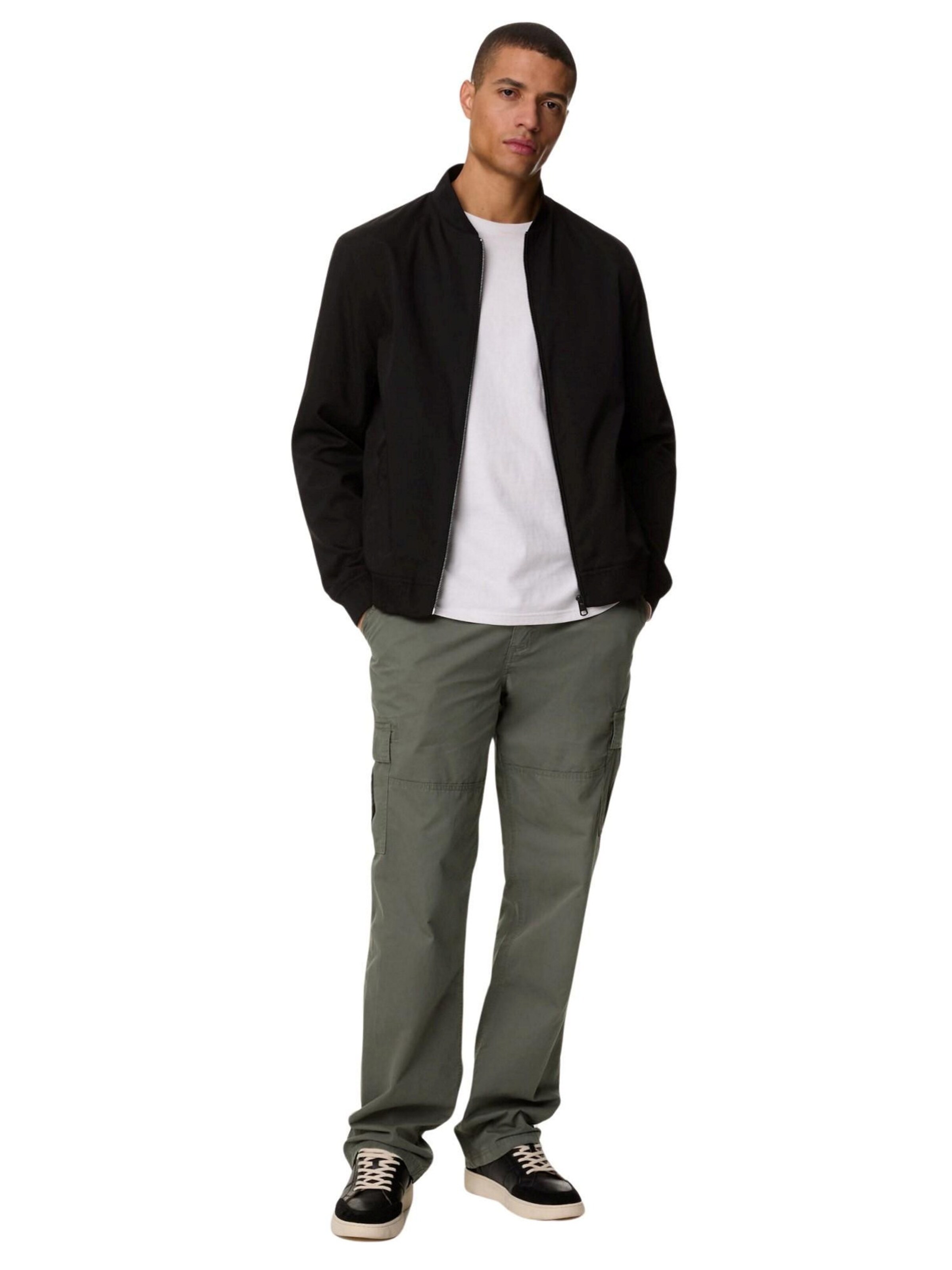 Regular Pantalon cargo Marks & Spencer en gris