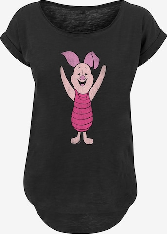 T-shirt 'Winnie The Pooh Piglet' F4NT4STIC en noir : devant
