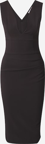 Coast Εφαρμοστό φόρεμα 'Plunge' σε μαύρο: μπροστά