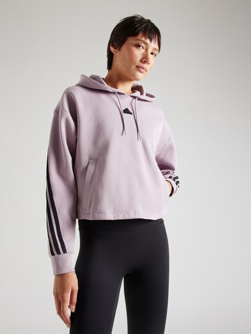 ADIDAS SPORTSWEAR - Camiseta deportiva 'Future Icons Three Stripes' en lila: frente