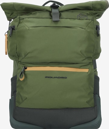 Piquadro Rucksack 'Corner ' in Grün: predná strana