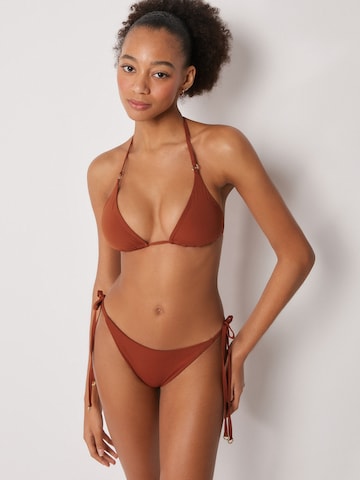 CALZEDONIA Triangle Bikini Top 'Premium Fit' in Brown