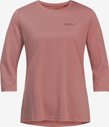 JACK WOLFSKIN Sportshirt 'Crosstrail' in Pink: predná strana