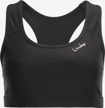 Winshape Bustier Sport bh 'SB102C' in Zwart: voorkant