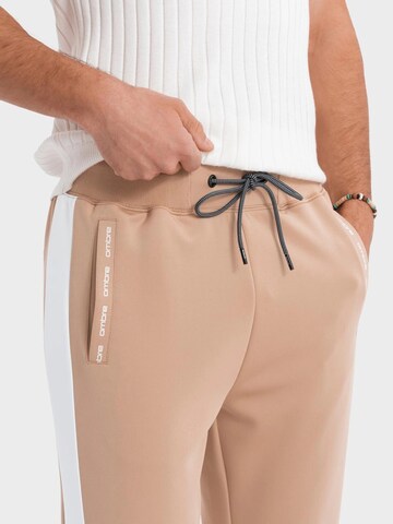 Ombre Regular Sports trousers 'OM-PASK-0229' in Beige
