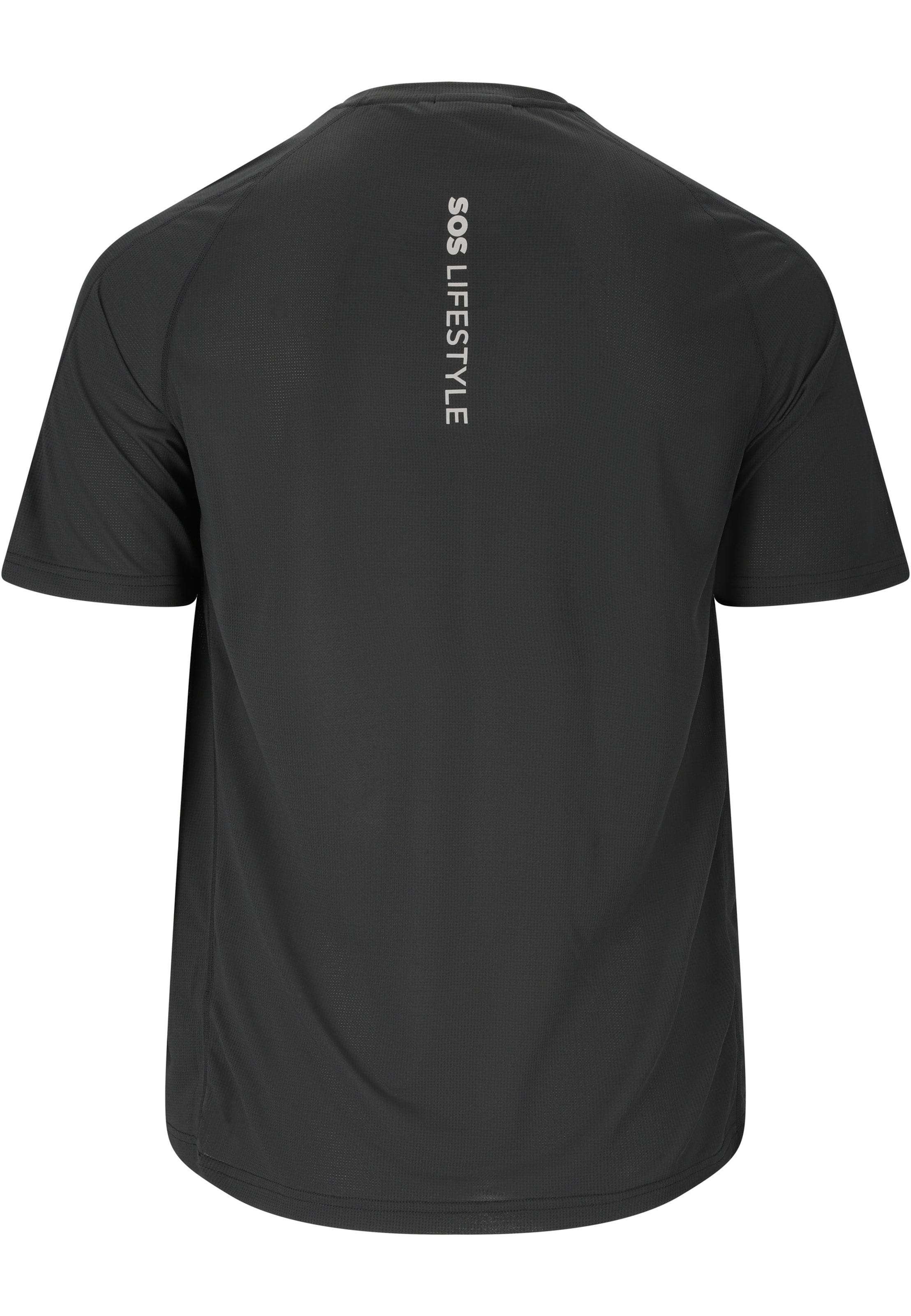 SOS Functioneel shirt 'Pillar' in Zwart