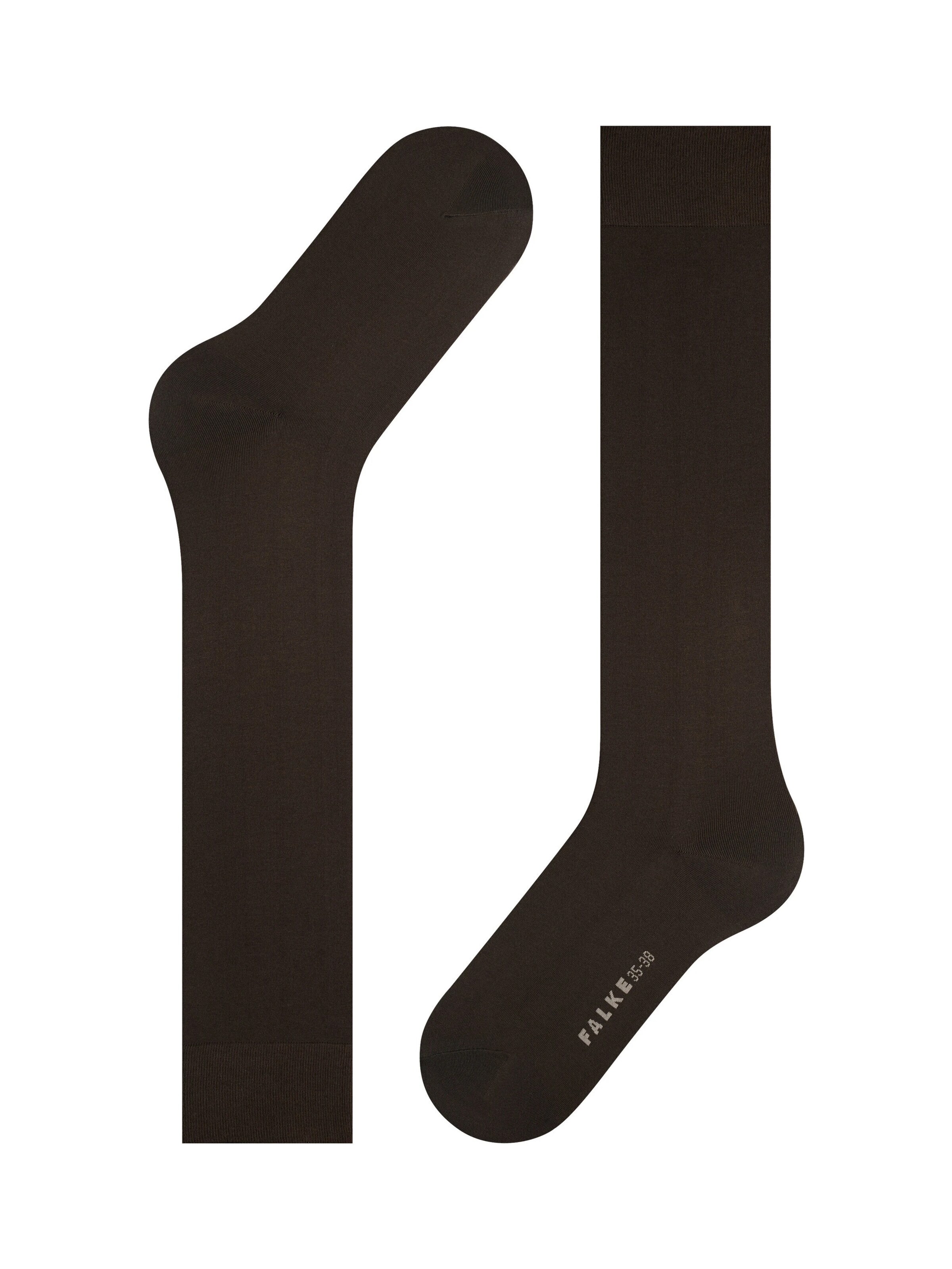 FALKE Knee High Socks 'Cotton Touch' in Brown
