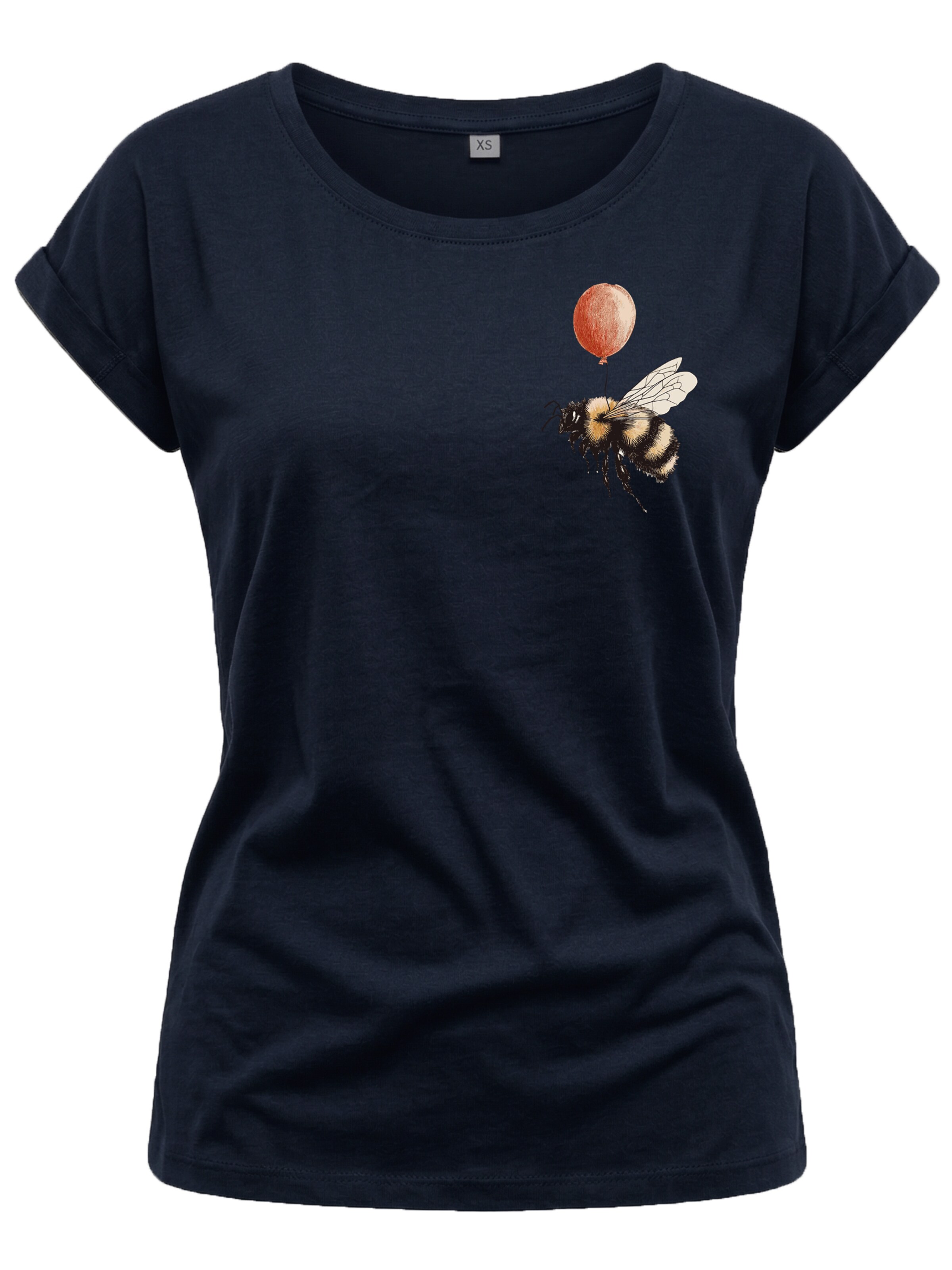 MAKAYA Shirt 'Flughilfe' in Blue: front