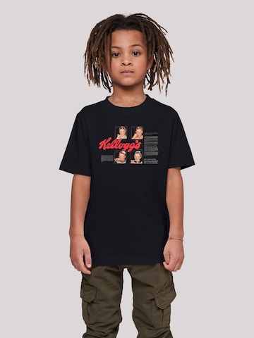 T-Shirt 'Kellogg's Corn Flakes Cereal Box Children Retro' F4NT4STIC en noir