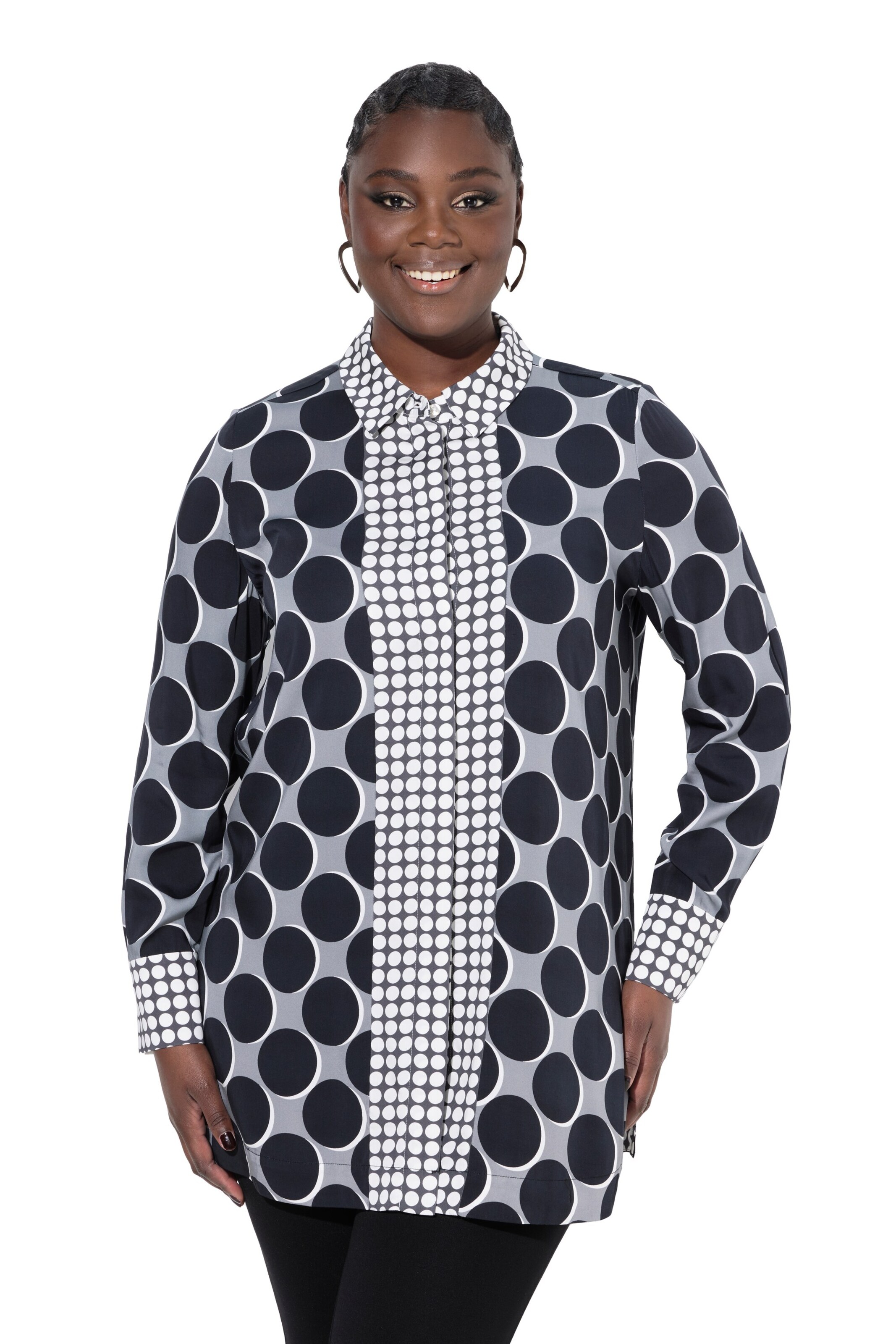 Ulla Popken Blouse in Blue: front